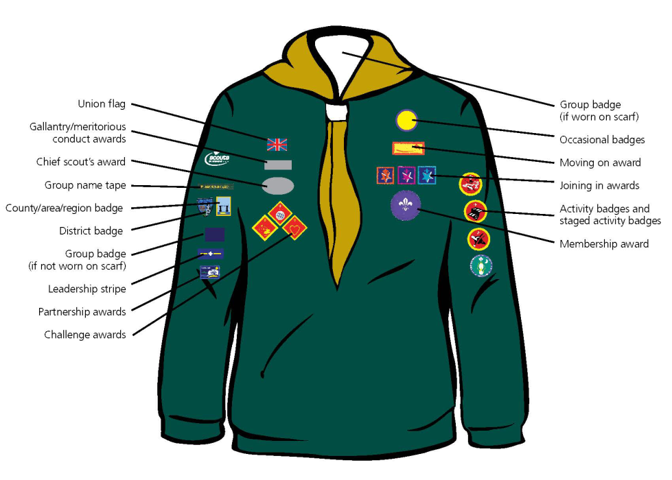 Cub badge positioning